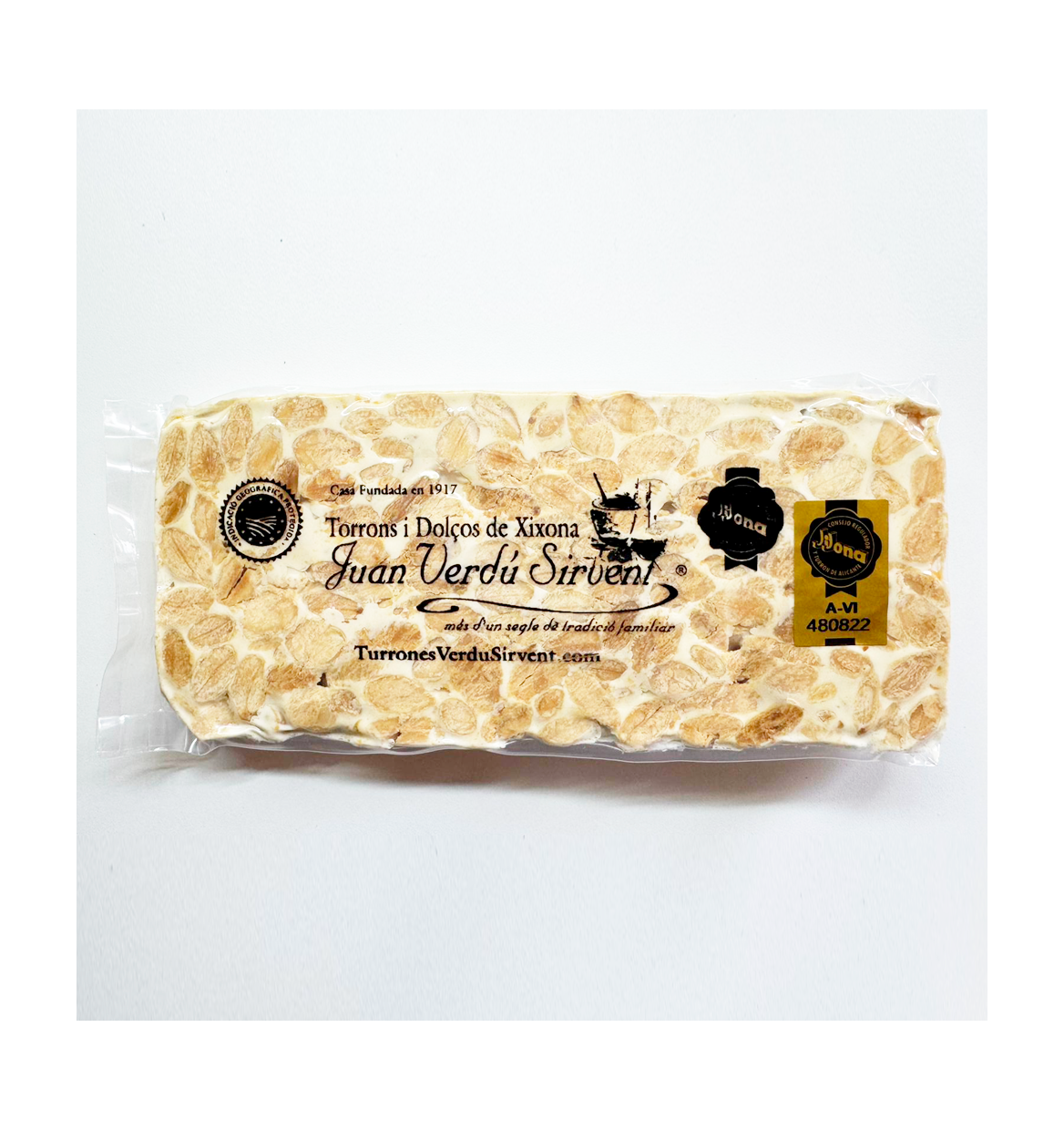 Turrón de Alicante (duro) grueso (1 pastilla)