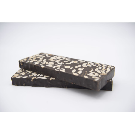 Turrón de Chocolate Negro 72% con Almendras 600 grs.