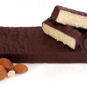 Turrón Coco bañado en chocolate